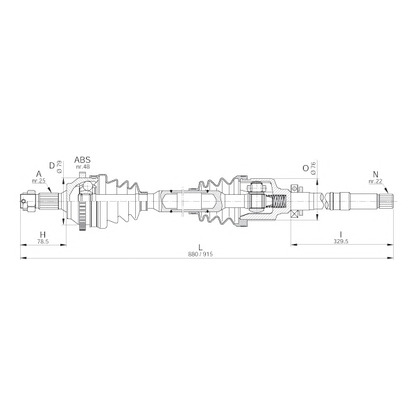 Foto Albero motore/Semiasse OPEN PARTS DRS619200