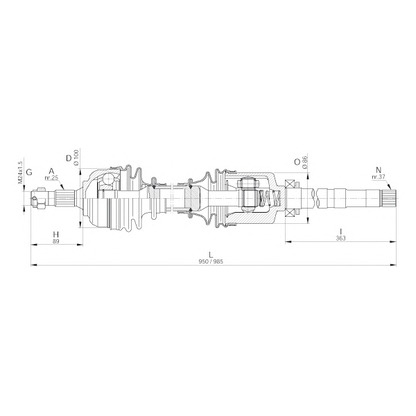 Foto Antriebswelle OPEN PARTS DRS622900