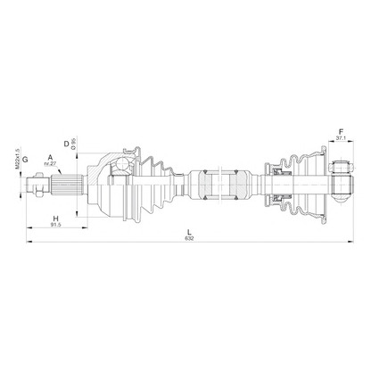 Foto Antriebswelle OPEN PARTS DRS624100