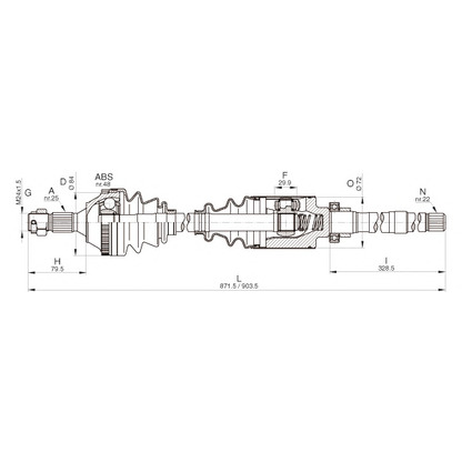 Foto Albero motore/Semiasse OPEN PARTS DRS626600