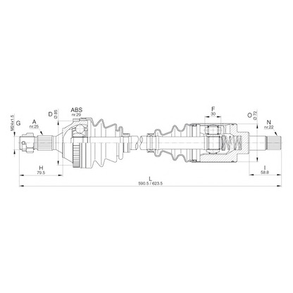 Photo Arbre de transmission OPEN PARTS DRS627000