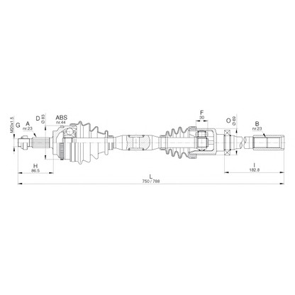 Foto Albero motore/Semiasse OPEN PARTS DRS628700