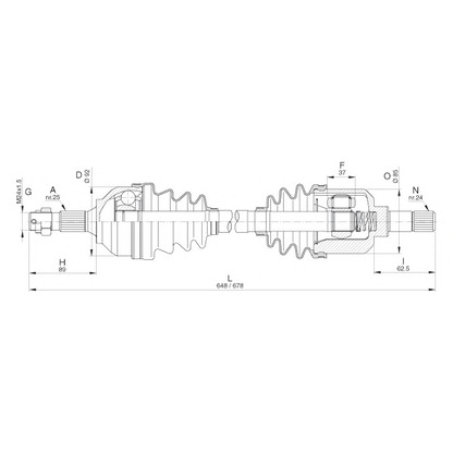 Photo Arbre de transmission OPEN PARTS DRS629300