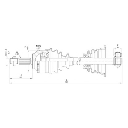 Foto Antriebswelle OPEN PARTS DRS629800