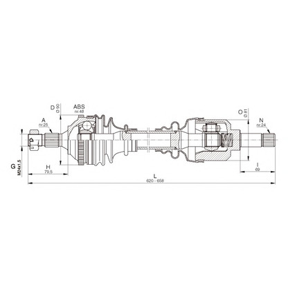 Zdjęcie Wał napędowy OPEN PARTS DRS632900