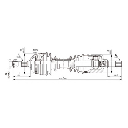 Zdjęcie Wał napędowy OPEN PARTS DRS633500