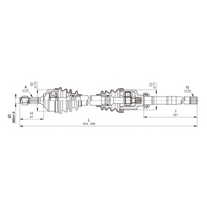 Foto Albero motore/Semiasse OPEN PARTS DRS633700