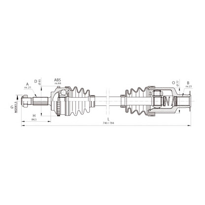 Foto Antriebswelle OPEN PARTS DRS637100