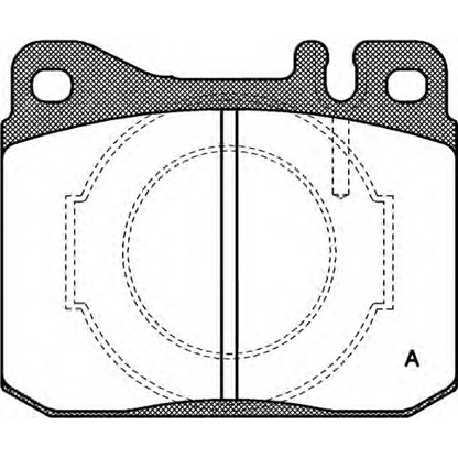 Photo Brake Pad Set, disc brake OPEN PARTS BPA001040