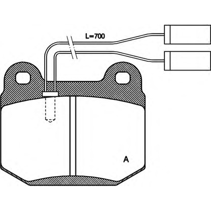 Photo Brake Pad Set, disc brake OPEN PARTS BPA001401