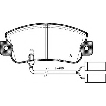 Foto Bremsbelagsatz, Scheibenbremse OPEN PARTS BPA002522