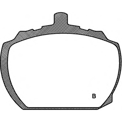 Фото Комплект тормозных колодок, дисковый тормоз OPEN PARTS BPA005810