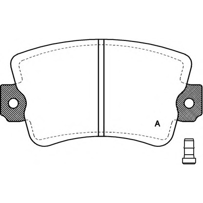 Фото Комплект тормозных колодок, дисковый тормоз OPEN PARTS BPA006102