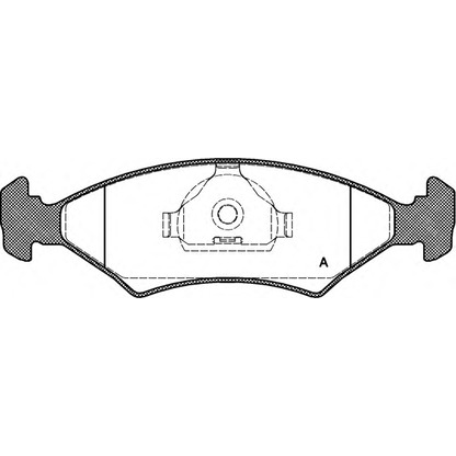 Photo Kit de plaquettes de frein, frein à disque OPEN PARTS BPA011920