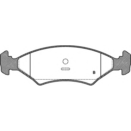 Photo Kit de plaquettes de frein, frein à disque OPEN PARTS BPA011920