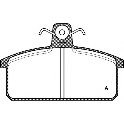 Photo Kit de plaquettes de frein, frein à disque OPEN PARTS BPA012800