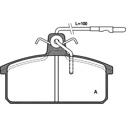 Фото Комплект тормозных колодок, дисковый тормоз OPEN PARTS BPA012832