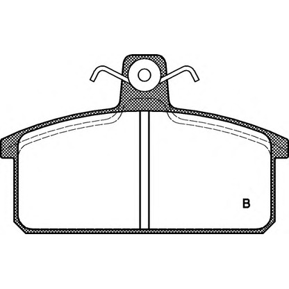 Фото Комплект тормозных колодок, дисковый тормоз OPEN PARTS BPA012832