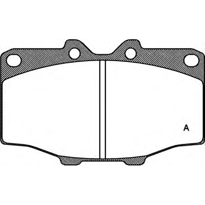 Photo Brake Pad Set, disc brake OPEN PARTS BPA013200