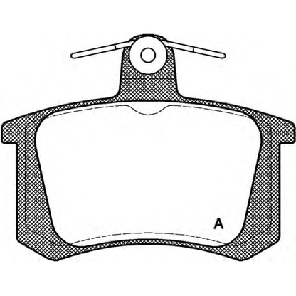 Photo Brake Pad Set, disc brake OPEN PARTS BPA013520