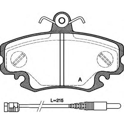 Foto Kit pastiglie freno, Freno a disco OPEN PARTS BPA014130