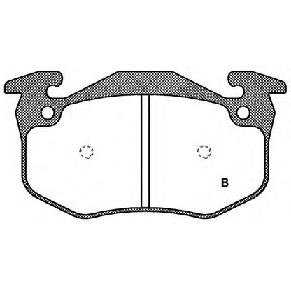 Photo Brake Pad Set, disc brake OPEN PARTS BPA014470