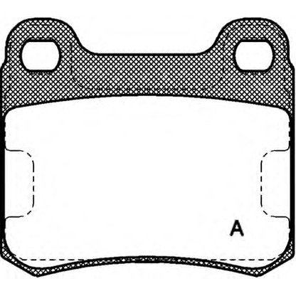 Photo Kit de plaquettes de frein, frein à disque OPEN PARTS BPA015700