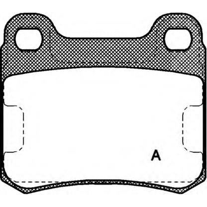 Фото Комплект тормозных колодок, дисковый тормоз OPEN PARTS BPA015710