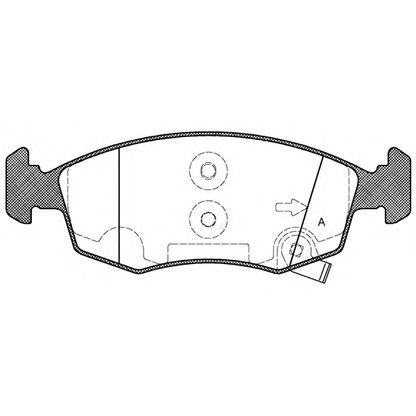 Photo Brake Pad Set, disc brake OPEN PARTS BPA017250