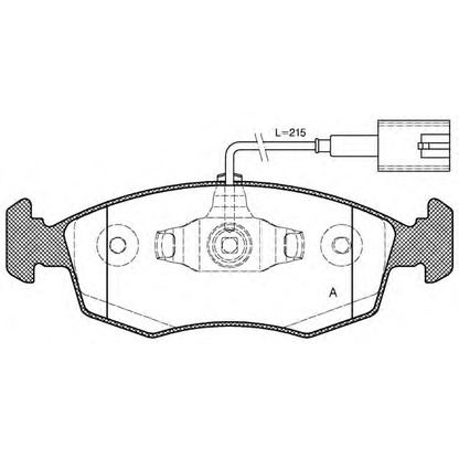 Photo Brake Pad Set, disc brake OPEN PARTS BPA017252