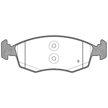 Foto Bremsbelagsatz, Scheibenbremse OPEN PARTS BPA017252