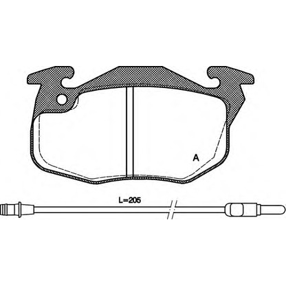 Фото Комплект тормозных колодок, дисковый тормоз OPEN PARTS BPA019222