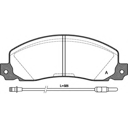 Foto Bremsbelagsatz, Scheibenbremse OPEN PARTS BPA020202