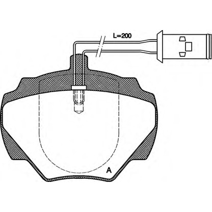 Фото Комплект тормозных колодок, дисковый тормоз OPEN PARTS BPA022201