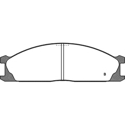 Фото Комплект тормозных колодок, дисковый тормоз OPEN PARTS BPA023602