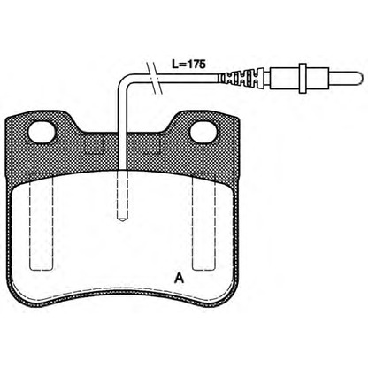 Foto Bremsbelagsatz, Scheibenbremse OPEN PARTS BPA024724