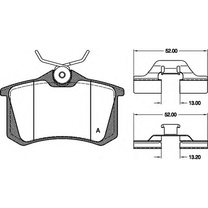 Photo Brake Pad Set, disc brake OPEN PARTS BPA026303