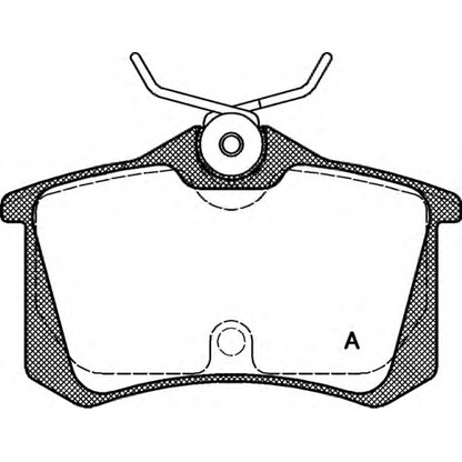 Photo Brake Pad Set, disc brake OPEN PARTS BPA026320