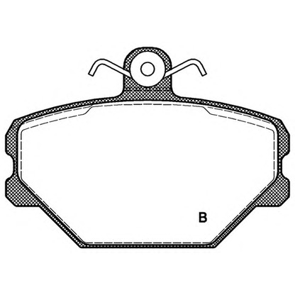 Photo Kit de plaquettes de frein, frein à disque OPEN PARTS BPA026402