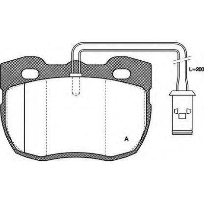 Фото Комплект тормозных колодок, дисковый тормоз OPEN PARTS BPA026711