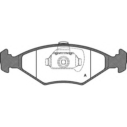 Фото Комплект тормозных колодок, дисковый тормоз OPEN PARTS BPA028140
