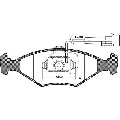 Zdjęcie Zestaw klocków hamulcowych, hamulce tarczowe OPEN PARTS BPA028142