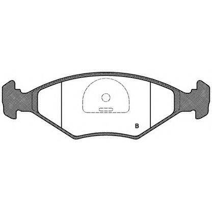 Фото Комплект тормозных колодок, дисковый тормоз OPEN PARTS BPA028142