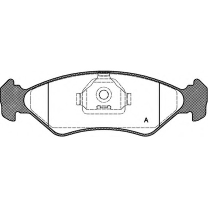 Foto Bremsbelagsatz, Scheibenbremse OPEN PARTS BPA028510