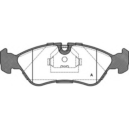 Photo Brake Pad Set, disc brake OPEN PARTS BPA028630