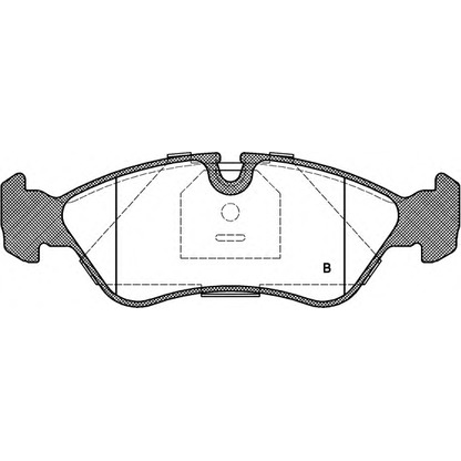 Photo Brake Pad Set, disc brake OPEN PARTS BPA028630