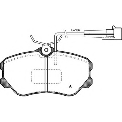 Photo Brake Pad Set, disc brake OPEN PARTS BPA030302