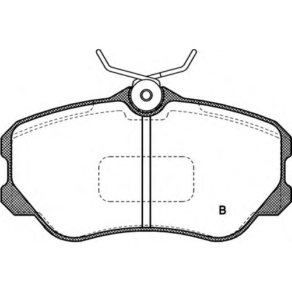 Photo Brake Pad Set, disc brake OPEN PARTS BPA030302