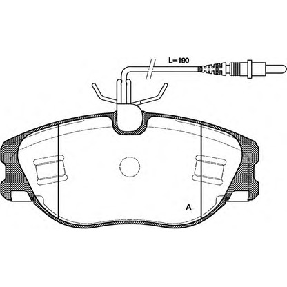 Photo Brake Pad Set, disc brake OPEN PARTS BPA030544