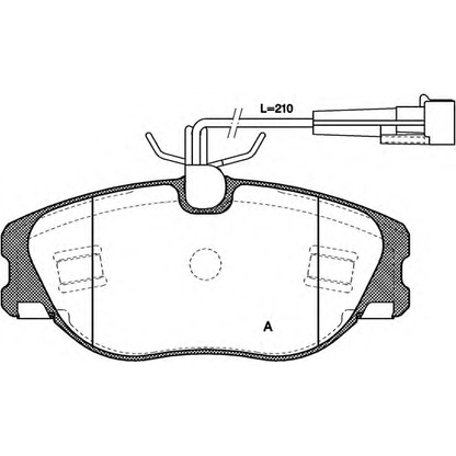 Photo Brake Pad Set, disc brake OPEN PARTS BPA030572